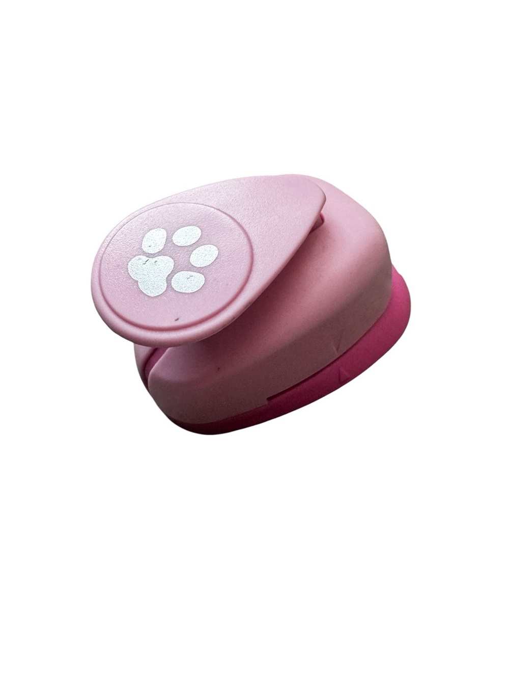 Pawprint hole punch, pink, GUC